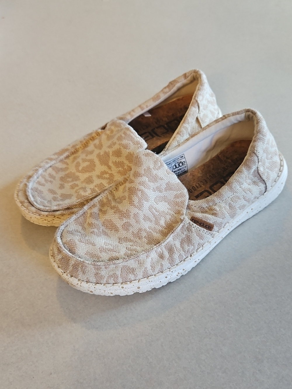 Hey Dude Misty Woven Cheetah Tan